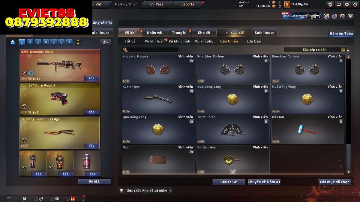 shop acc cf uy tin gia re